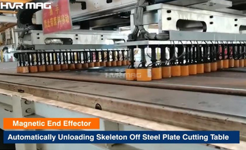 See How Magnetic End Effector Automates Steel Plate Cutting Line