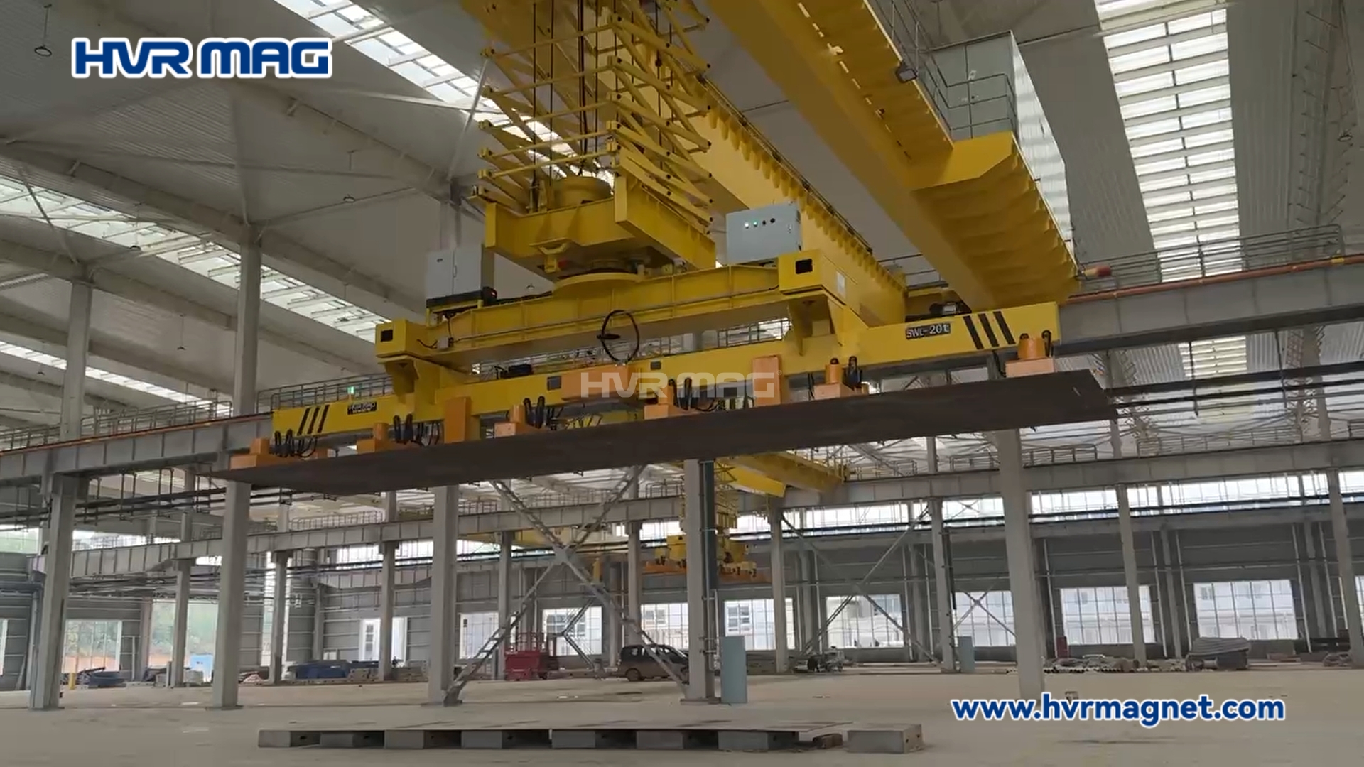 Electro Permanent Lifting Magnet for a Steel Structure Manufacturing Plant